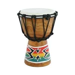  Hand Painted Mini Djembe, Spark Painting Musical 