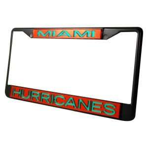  Miami Hurricanes Laser Frame Black