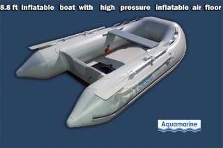 11 (8.8 ft ) INFLATABLE MOTOR BOAT DINGHY FISHING RAFT with 