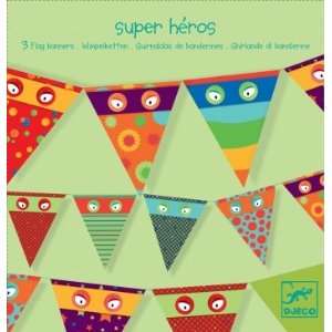  Djeco Super Hero Paper Bunting