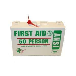 First Voice ANSI 50M 50 Person Metal First Aid Kit with Supplies, 10 