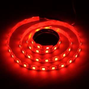  Red 1M 60 LED 5050 SMD Flexible Car Strip Light Waterproof 