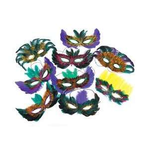  50 (Fifty) Pack of Mardi Gras Masquerade Party Feather 
