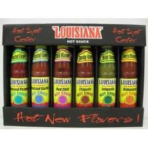  Louisiana Hot Spots Sauce Gift Set   6 Pack Everything 