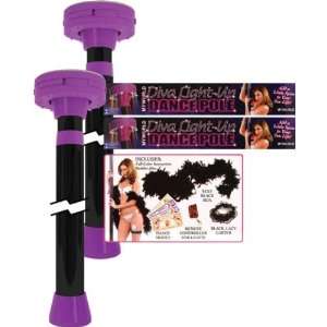  Diva light up dance pole   purple/black pack of 2 Health 