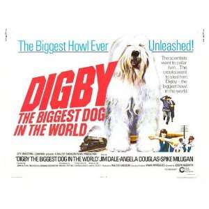  Digby, the Biggest Dog in the World Movie Poster, 28 x 22 