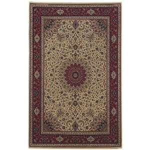 OW Sphinx Ariana Ivory / Red Rug Traditional Persian 8 Square (095J3)