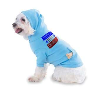 VOTE FOR OFF ROADING Hooded (Hoody) T Shirt with pocket for your Dog 