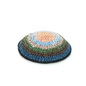  Set of 5, 15 Centimeter Knitted Kippahs with Various 