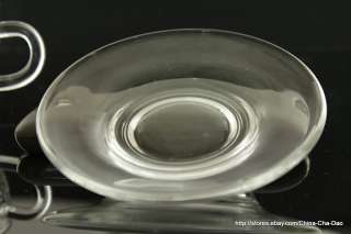 YWY Handmade Clear Glass Tea Cup With Saucer 100ml YC19  