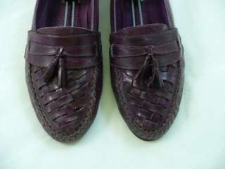   Brutini Classics Mens Shoes PURPLE Tassel Dress Loafers Size 12D