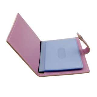 Pink Leather Business Credit ID Card Cards Case Holder  