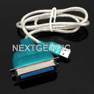 USB TO 36 PIN PARALLEL 1284 PRINTER CABLE CONNECTIONS  