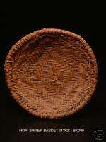 Old Hopi Yucca Fiber Sifter Basket Herringbone Pre1935  