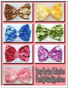  VARIEGATED Rosette Wired Ribbon 1 yrd 13 colors to choose from  