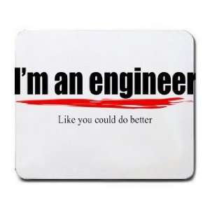   an engineer Like you could do better Mousepad