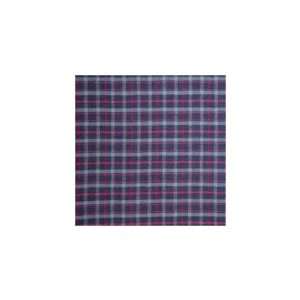  Grey and Navy Blue Plaid Red Lines Bed Curtain