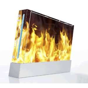Furious Fire Decorative Protector Skin Decal Sticker for Nintendo Wii 