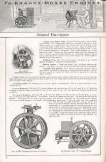 1910 Fairbanks Morse Engine Catalog on CD  