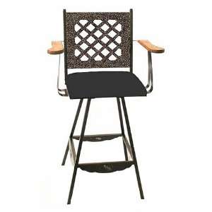  LATTICE BACK SWIVEL Bar Stool_1