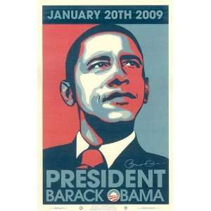  Barack Obama   2009 Inaugural Gallery Print   Matte Finish 