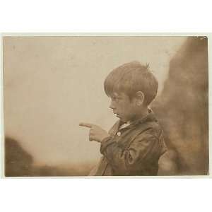   Seven year old Byron. See photo of family, #2353, and label. Home