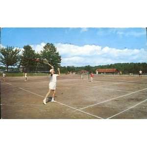 COLLECTIBLE POST CARD CHAMPIONSHIP TENNIS COURTS AT LAURELS HOTEL AND 