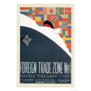 Foreign Trade Zone No. 1 New York City Department of Docks Stretched 