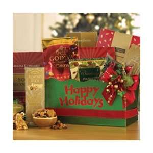 Happy Holidays To You Gourmet Food Christmas Gift Basket  