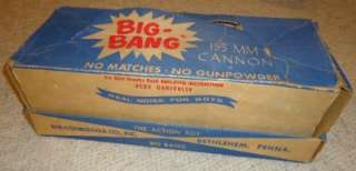 VINTAGE CONESTOGA BIG BANG 155MM TOY CANNON IN BOX  