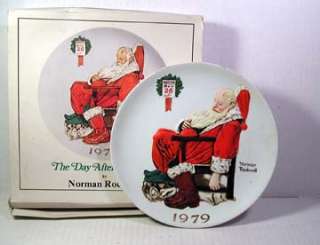1979 NORMAN ROCKWELL Day After Christmas Plate MIB  