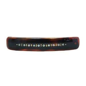  Traditional Tortoise Shell Barrette Embellished With 12 