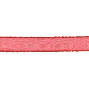  May Arts Sheer Tinsel Edge Ribbon 1X30 Yards Red