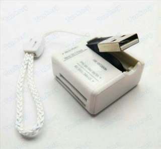 USB2.0 MINI SD TF SDHC MS M2 MEMORY CARD READER (WHITE)  