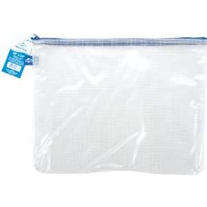  Mesh Bag W/Zipper 10X13 Clear