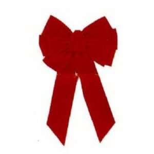  Holiday Trim #7358 11 Loop RED Velv Bow