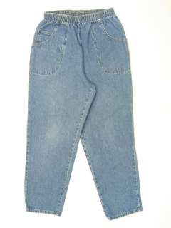 Cabin Creek Tapered Leg Petite Short Jeans Womens Size 8 PS Blue 100% 
