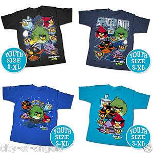 Angry Birds Space T Shirt Youth Kids SM M L XL Official Licensed Funny 