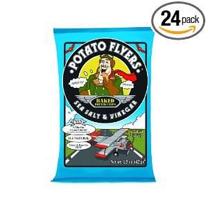 Potato Flyers, Sea Salt & Vinegar, 1.5 Ounce Bags (Pack of 24)  