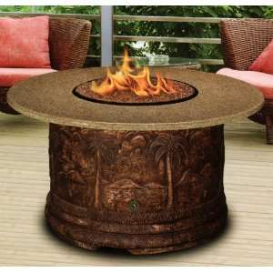  The Maui Collection Chat Height Fire Pit Table