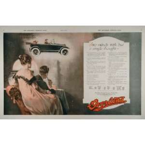  1917 Vintage Double Page Ad Willys Overland Car Auto 