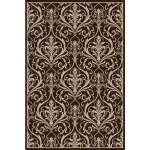  Tayse Royal Brown 7838 Contemporary 53 x 73 Area Rug 