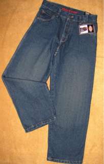 DICKIES Blue Adjust Waist Loose Straight Jeans NWT Older Boys Size 14 