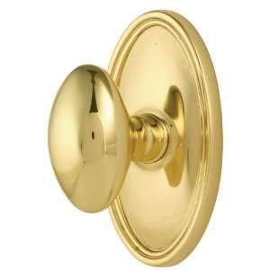   Polished Brass   Egg Brass Modern Dummy Door Knob