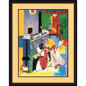   The Piano Lesson by Romare Bearden   Framed Artwork