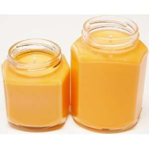  8 oz & 12 oz Oval Hex Soy Candle   Peach 