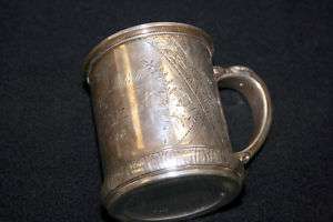 1885 Victorian Sterling Christening Cup Frm God Father  