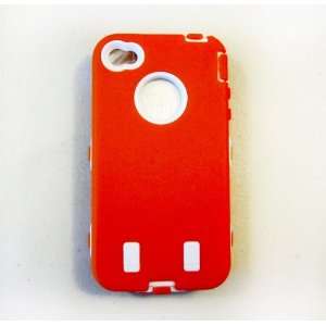  NEW Armor case for iPhone 4 4G 4S (Orange / White) Dual 