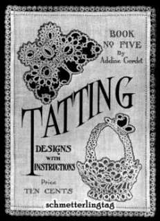 1916 Titanic WWI Tatting Baby Bonnets Purse Lace Chatelaine Designs 