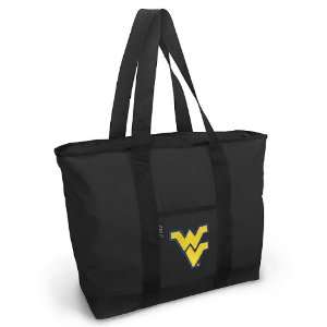  WVU Tote Bag Black Deluxe West Virginia University   For Travel 